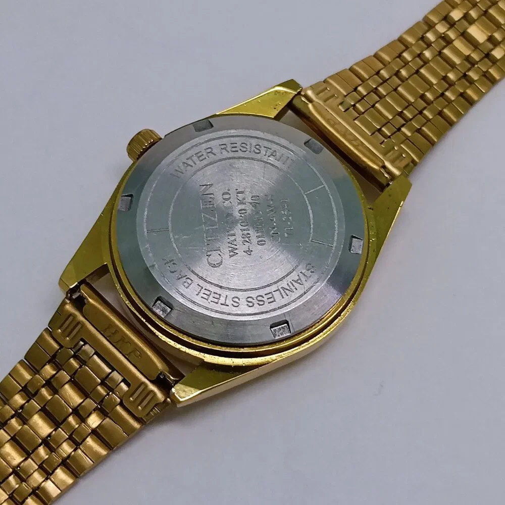 Vintage CITIZEN Automatic 21-J Day & Date Japanese Men's Black Dial Wristwatch - Picture 5 of 6